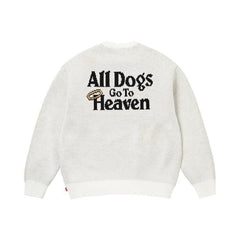 Supreme All Dogs Go To Heaven Sweater White