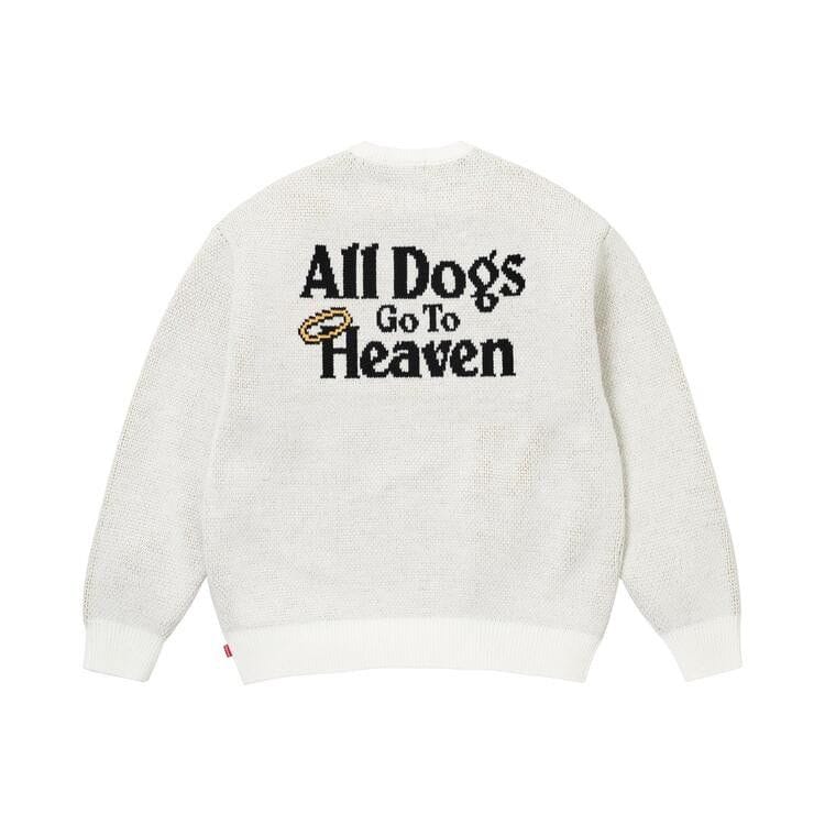 Supreme All Dogs Go To Heaven Sweater White