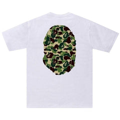 BAPE ABC Camo Big Ape Head T-Shirt White/Green