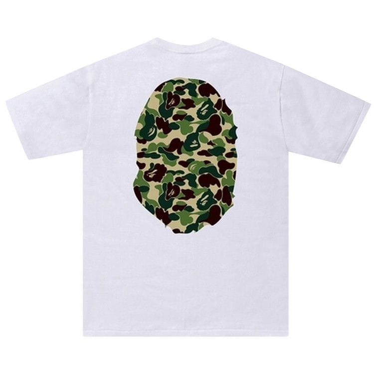 BAPE ABC Camo Big Ape Head T-Shirt White/Green