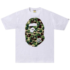 BAPE ABC Camo Big Ape Head T-Shirt White/Green