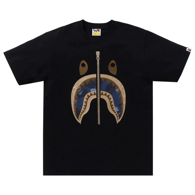 BAPE Color Camo Shark T-Shirt Black/Navy