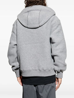 hooded wool jacket