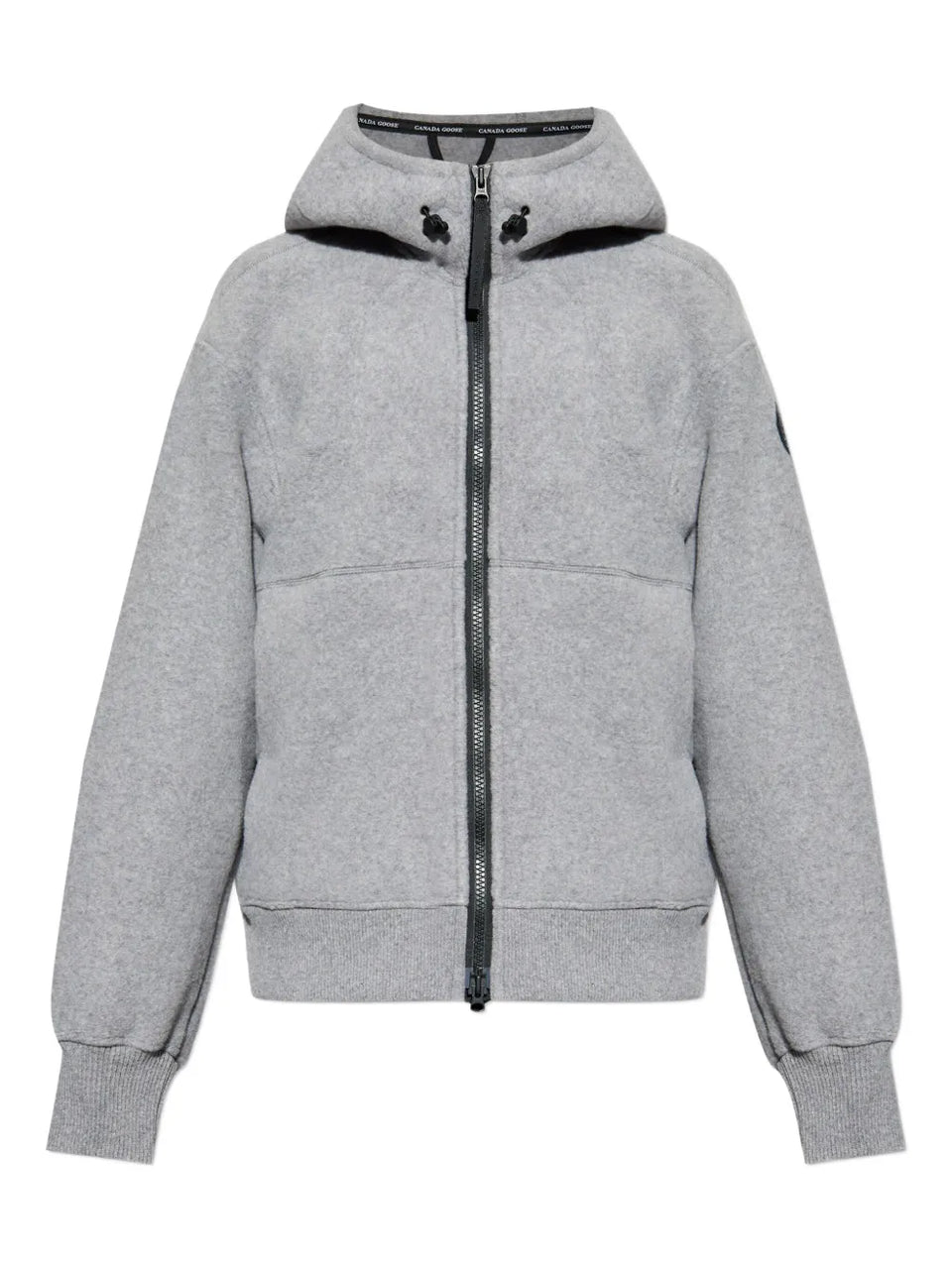 hooded wool jacket