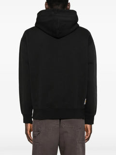 logo-embroidered zip-up Hoodie