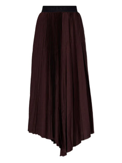 Jax pleated asymmetric skirt