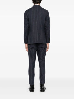 striped double-breasted suit