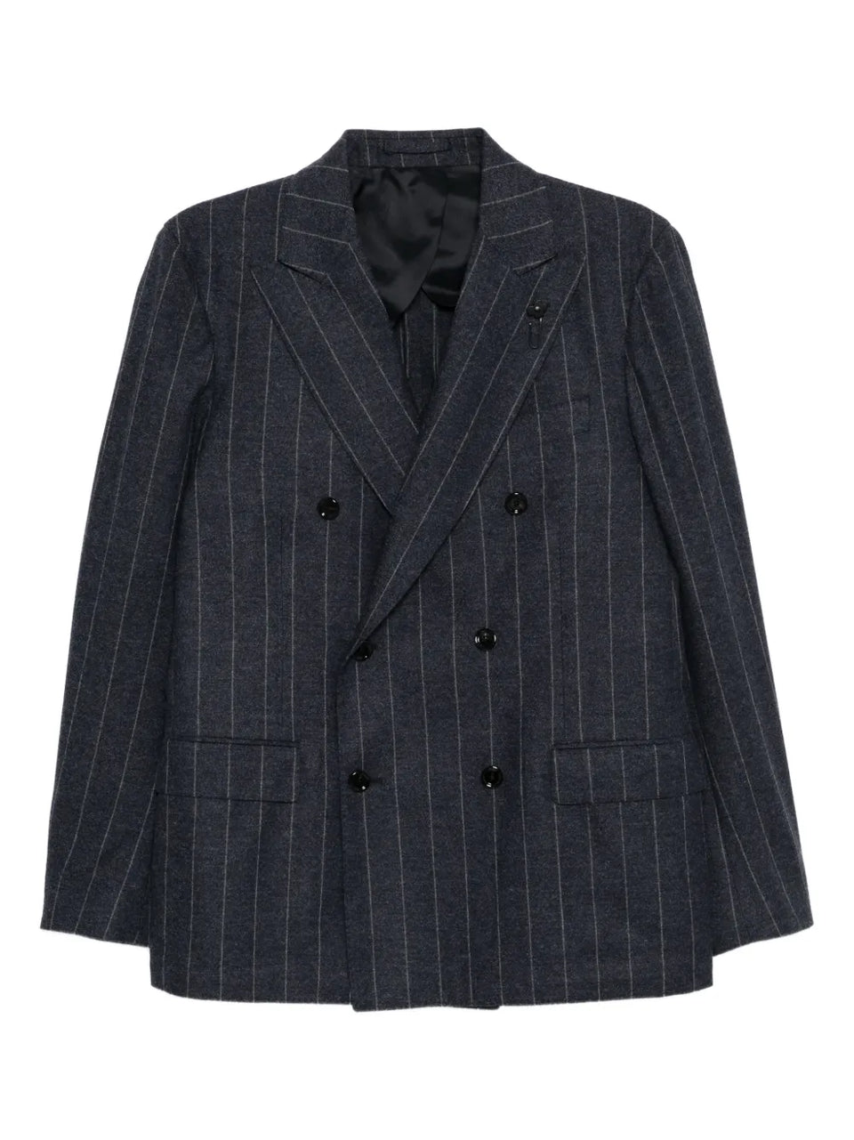 striped double-breasted suit