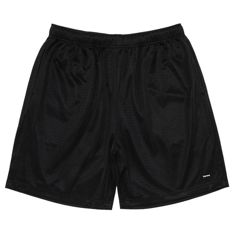 Supreme Small Box Baggy Mesh Shorts Black