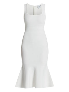 Camille square-neck midi dress