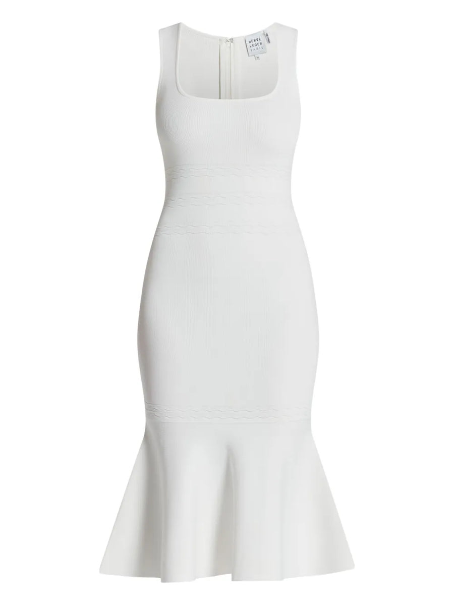 Camille square-neck midi dress