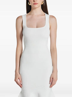 Camille square-neck midi dress