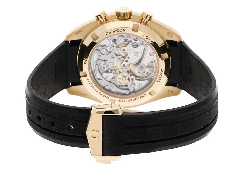 Omega Speedmaster Professional Moonwatch42mm Gold Case Yellow Pickachu Dial Rubber Strap 310.62.42.50.99.001 NEW - Warranty start: 2026