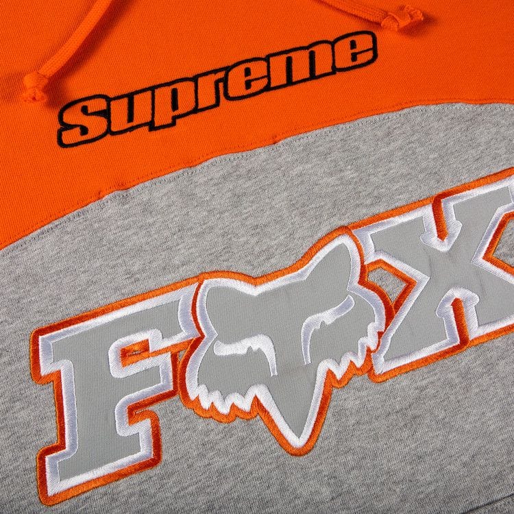 Supreme x Fox Racing Hoodie Grey