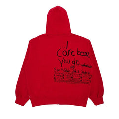 Supreme x Aphex Twin Zip Up Hoodie Red