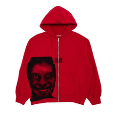 Supreme x Aphex Twin Zip Up Hoodie Red