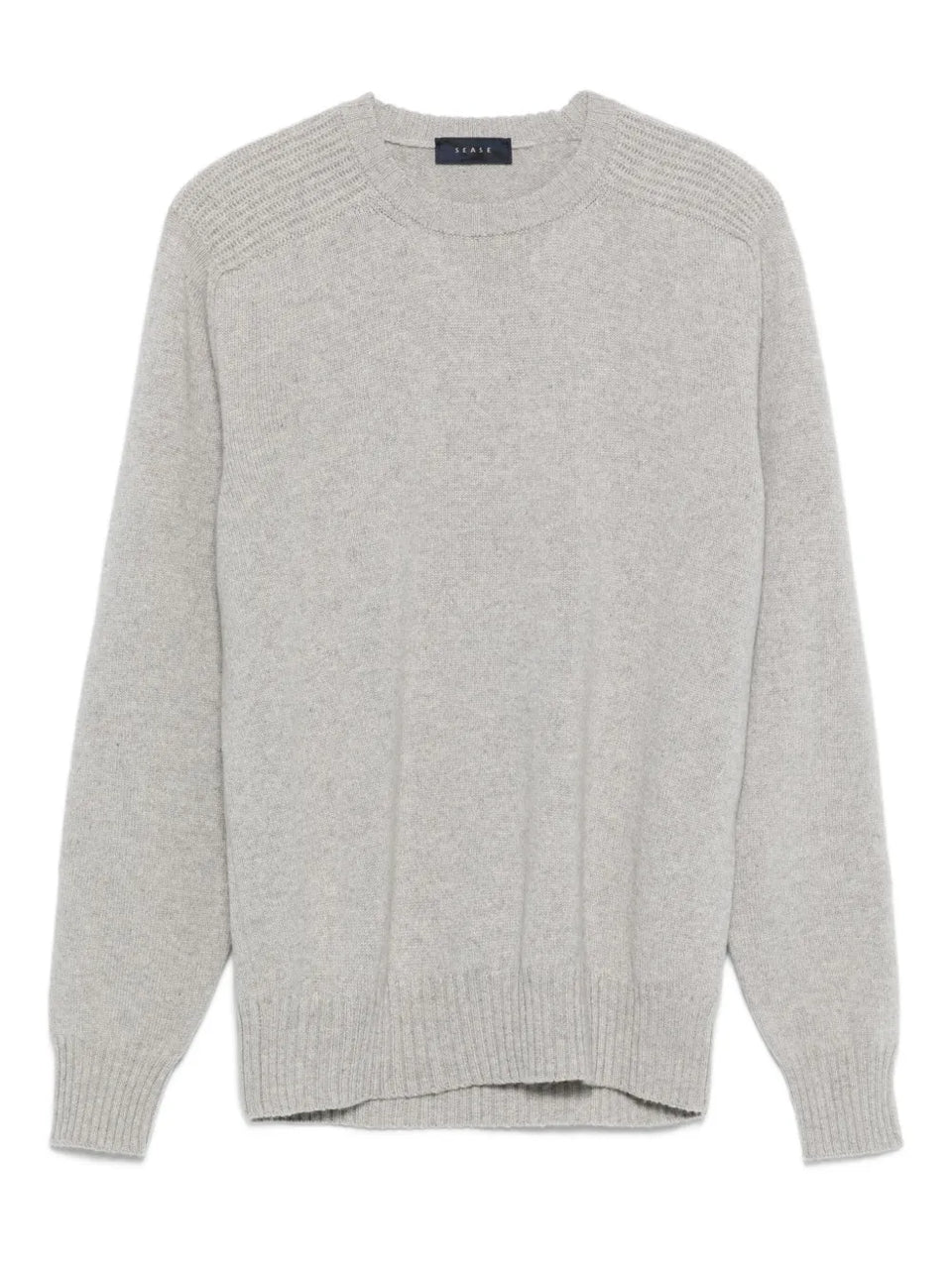 ribbed-panel sweater