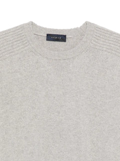 ribbed-panel sweater