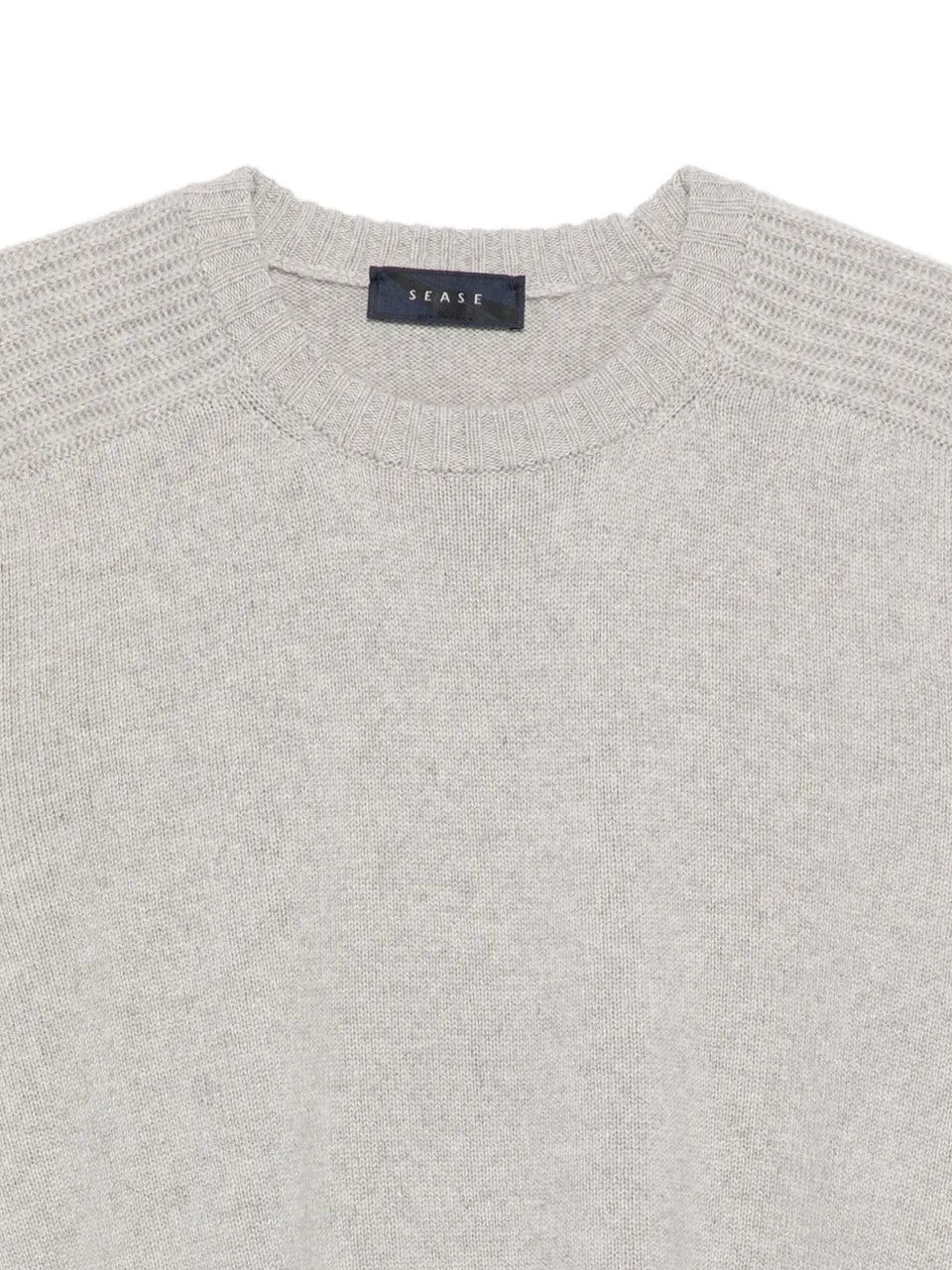 ribbed-panel sweater