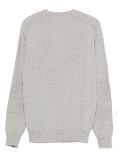 ribbed-panel sweater