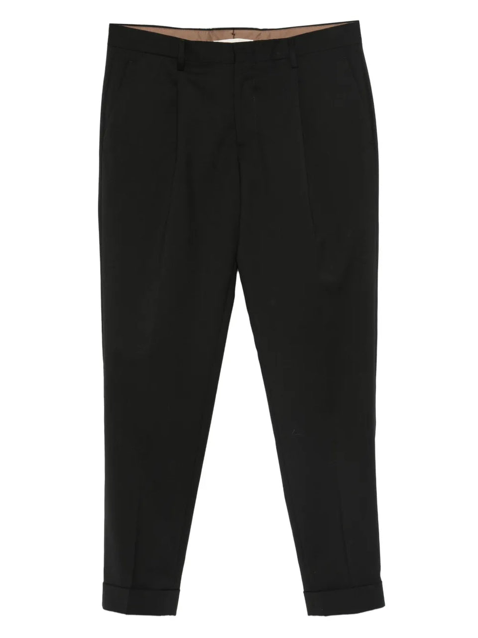 pleated cuffed trousers