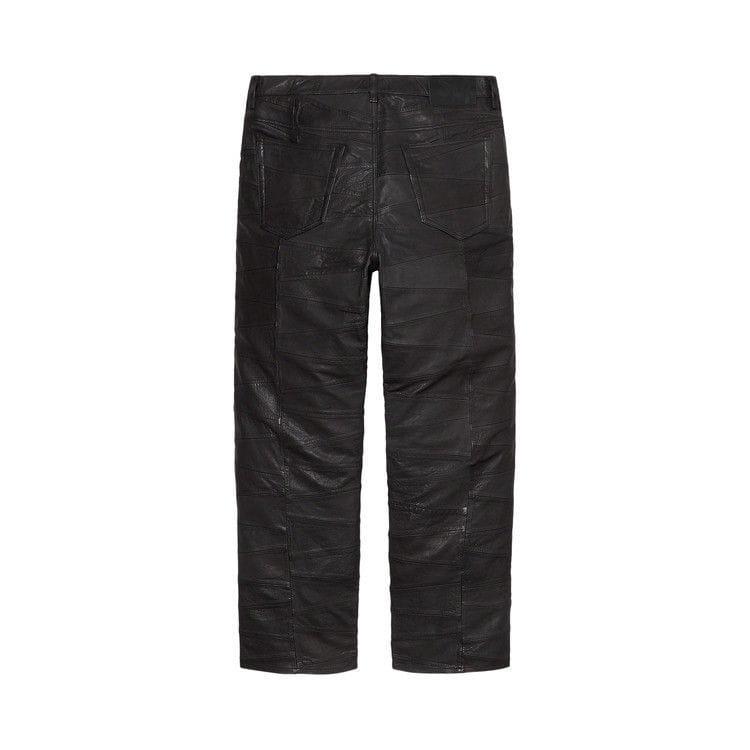 Supreme Patchwork Leather 5-Pocket Jean Black