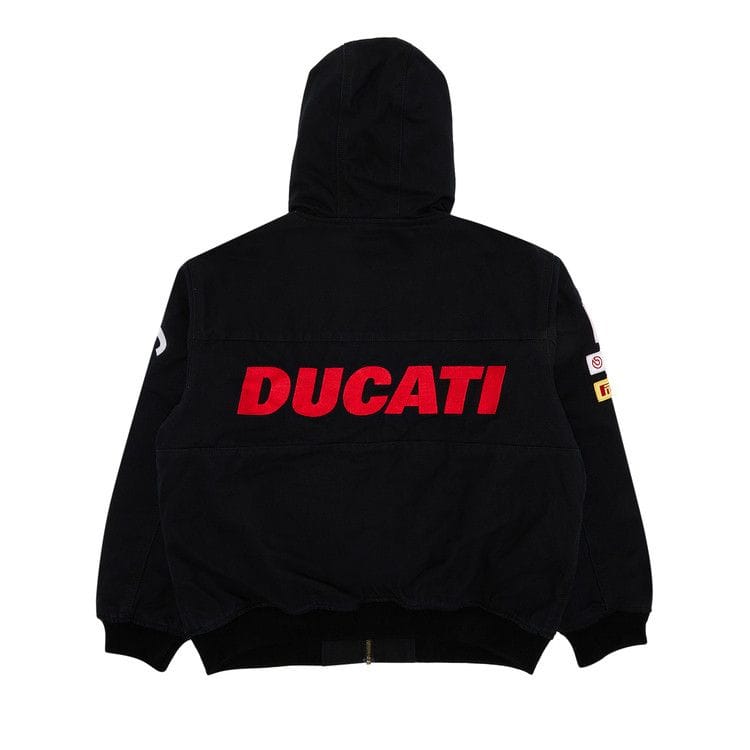 Supreme x Ducati Hooded Racing Jacket Black