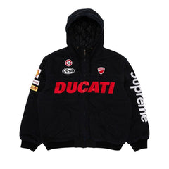 Supreme x Ducati Hooded Racing Jacket Black