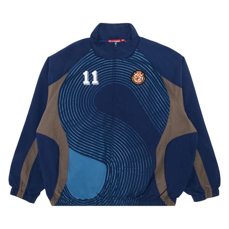 Supreme S Logo Track Jacket Navy