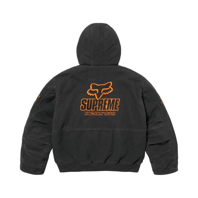 Supreme x Fox Racing Hooded Work Jacket Black