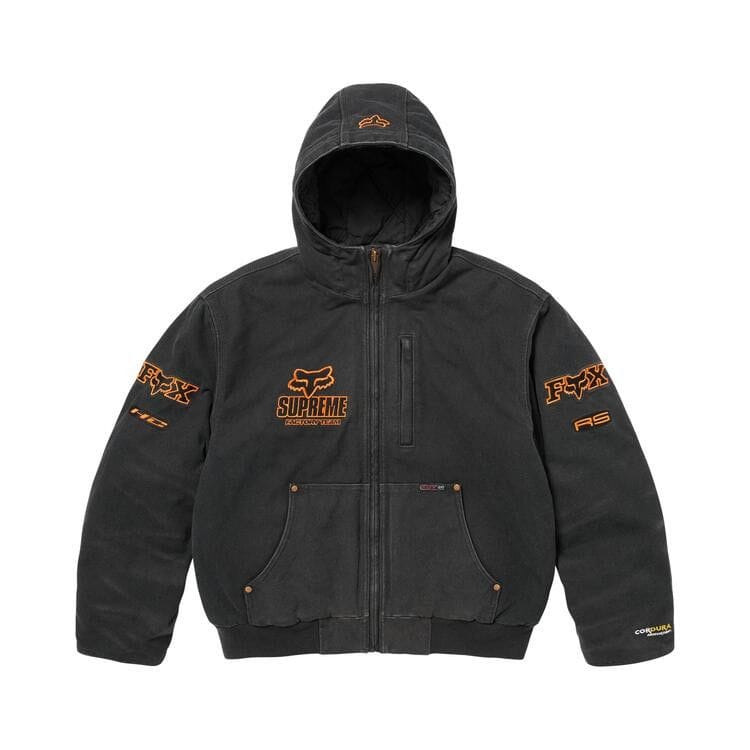 Supreme x Fox Racing Hooded Work Jacket Black