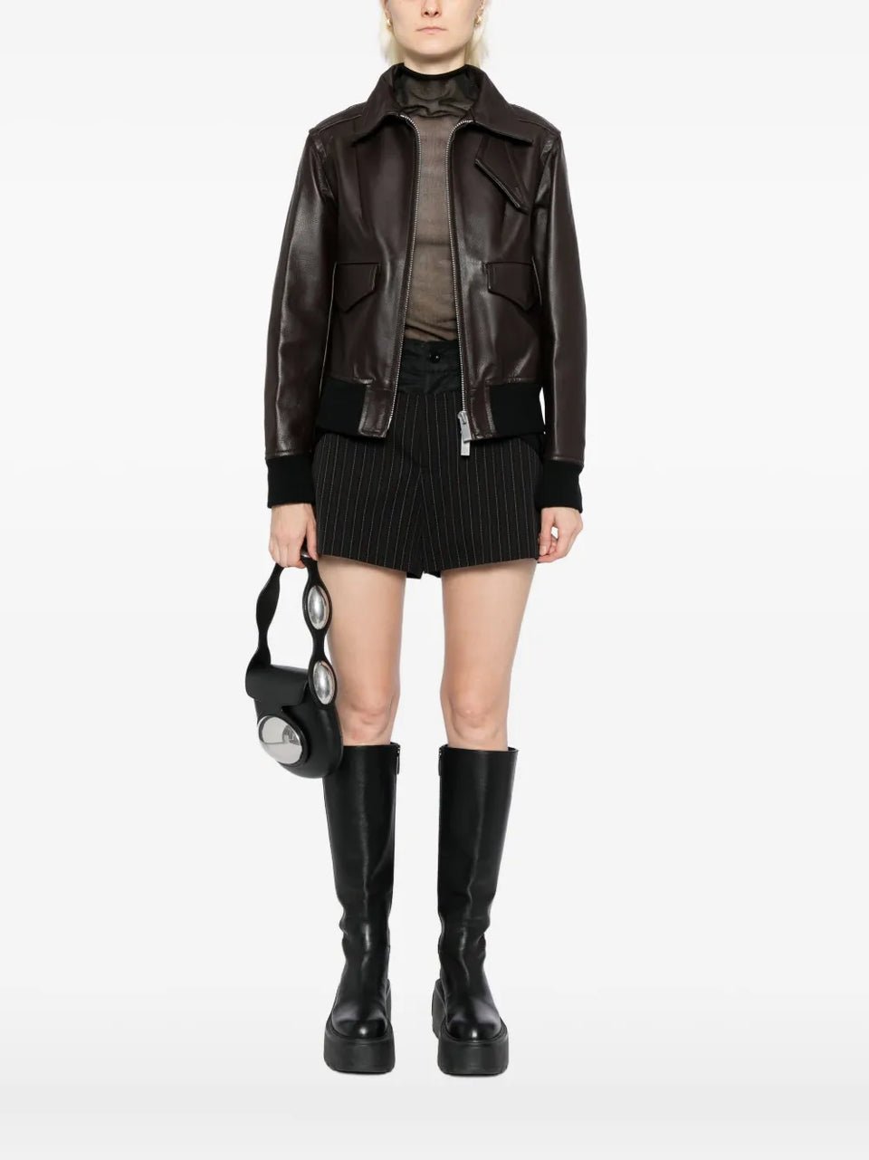 2 in 1 leather jacket