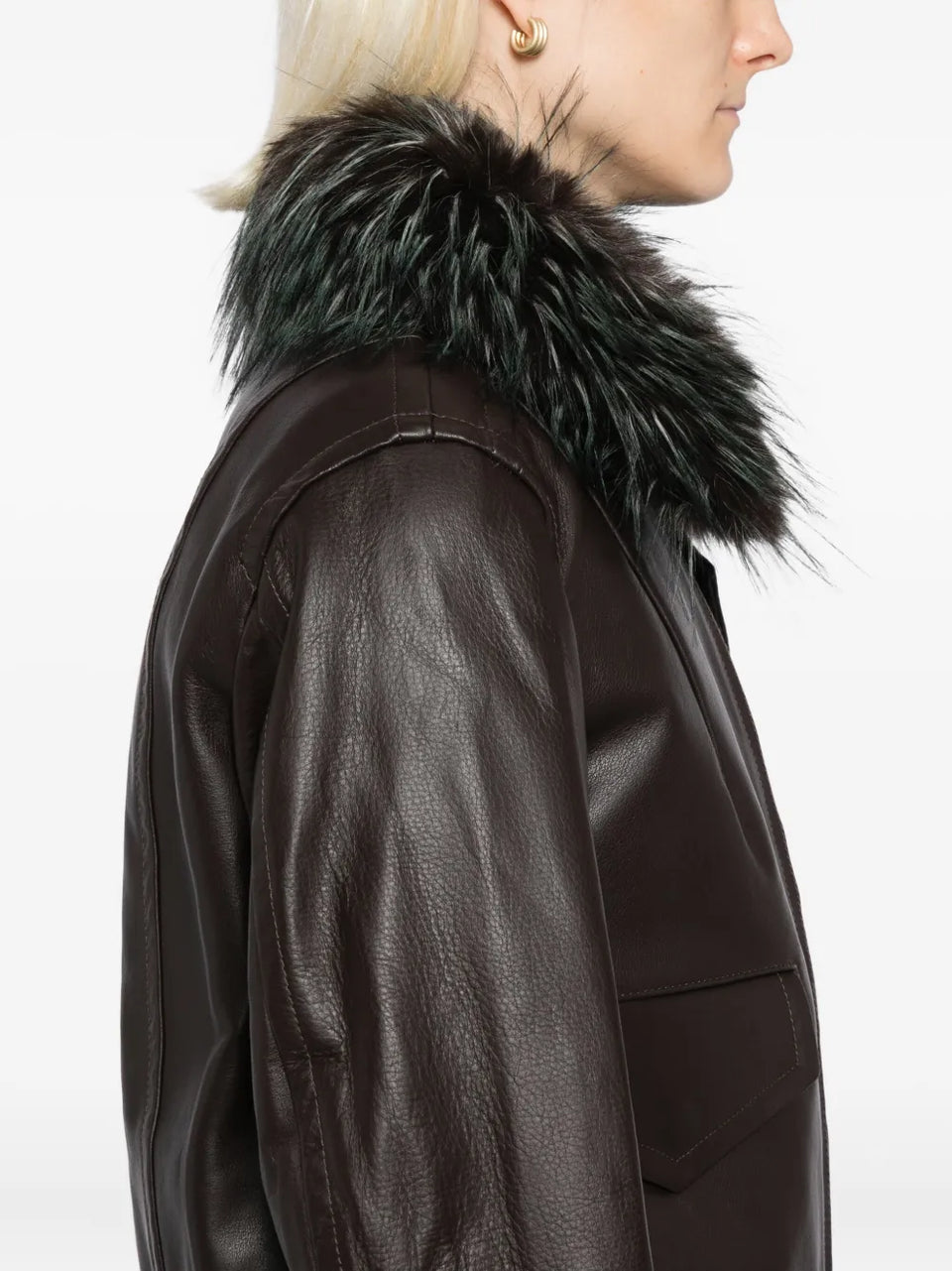 2 in 1 leather jacket
