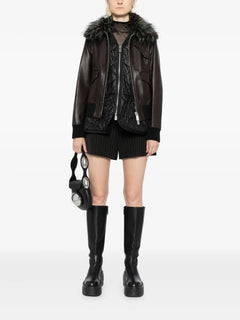 2 in 1 leather jacket