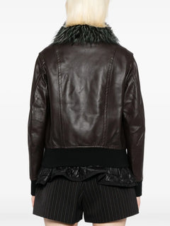 2 in 1 leather jacket