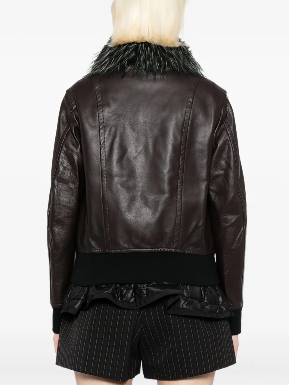 2 in 1 leather jacket