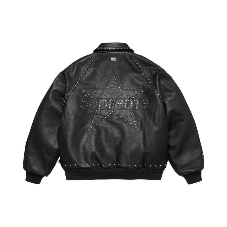 Supreme x Vanson Leathers x B.B. Simon Jacket Black