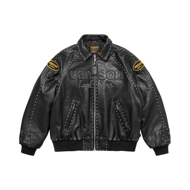 Supreme x Vanson Leathers x B.B. Simon Jacket Black