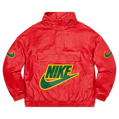 Supreme x Nike Leather Anorak Red