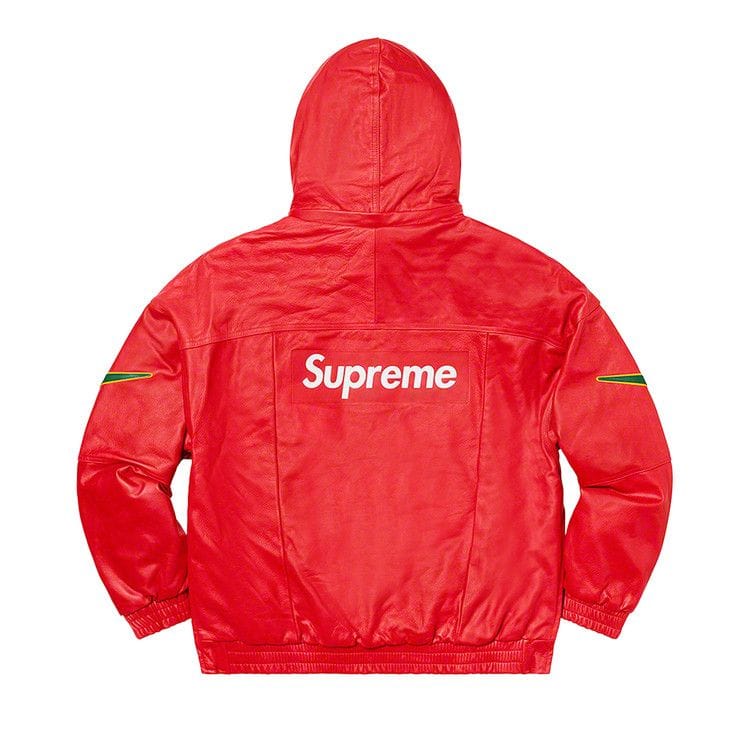 Supreme x Nike Leather Anorak Red