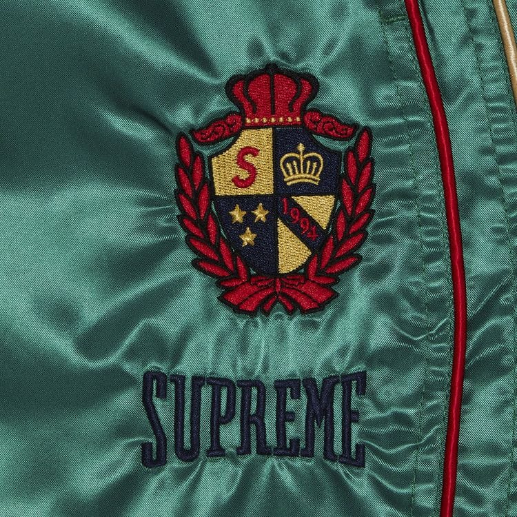Supreme Satin Track Pant Green
