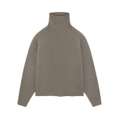 Fear of God Essentials Heavy Waffle Turtleneck Heather Grey