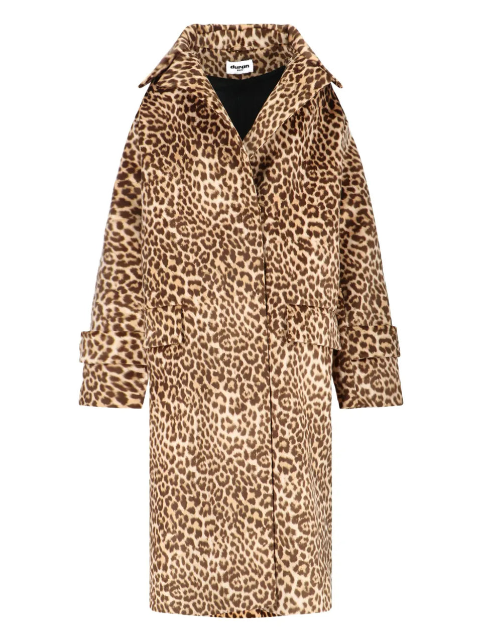 leopard-pattern coat