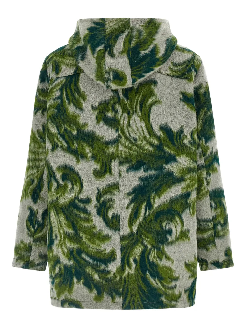 patterned toggle coat