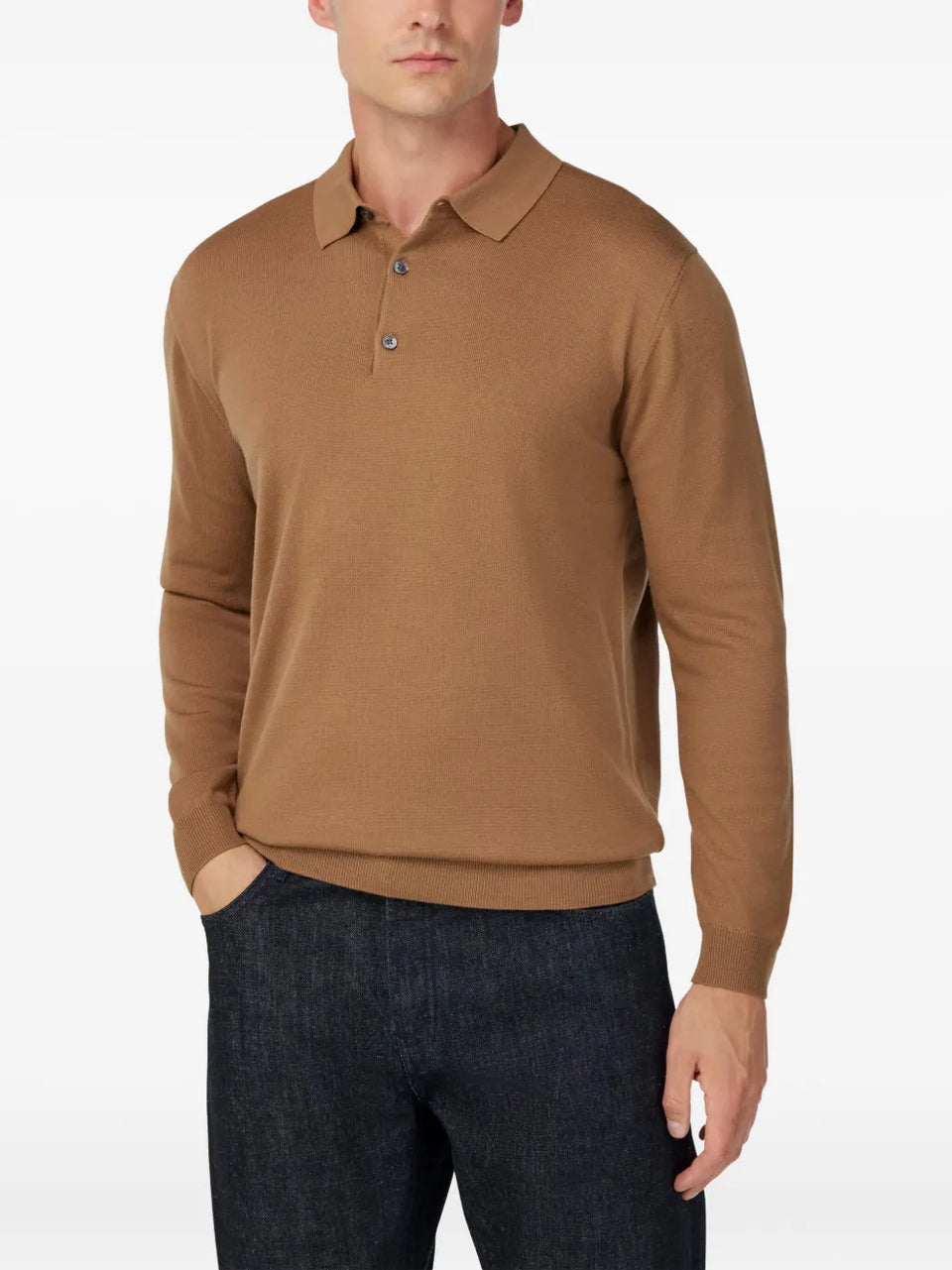 wool polo sweater
