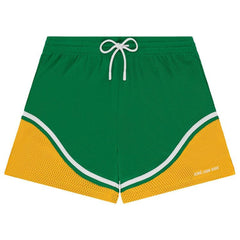 Aimé Leon Dore Colorblock Court Shorts Green/Yellow