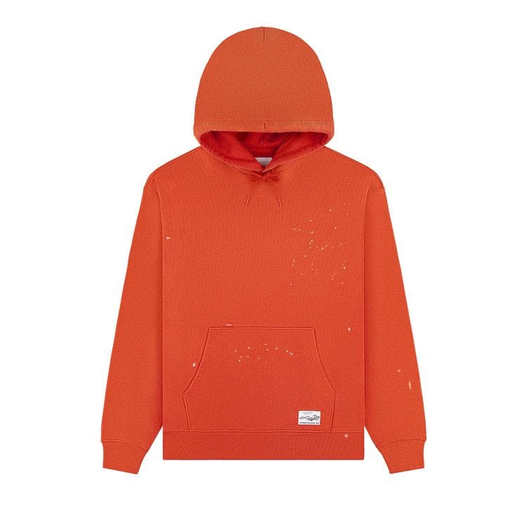Aimé Leon Dore Paint Splatter Hoodie Faded Orange