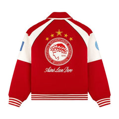 Aimé Leon Dore x Olympiacos F.C. Varsity Jacket Adrenaline Rush
