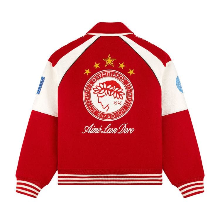 Aimé Leon Dore x Olympiacos F.C. Varsity Jacket Adrenaline Rush