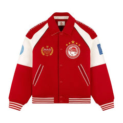 Aimé Leon Dore x Olympiacos F.C. Varsity Jacket Adrenaline Rush
